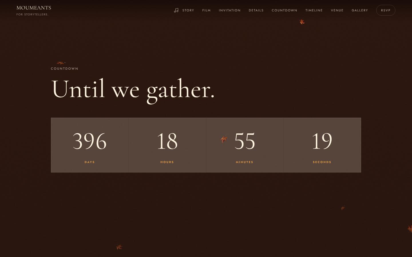 The countdown and the program of the day (computer)